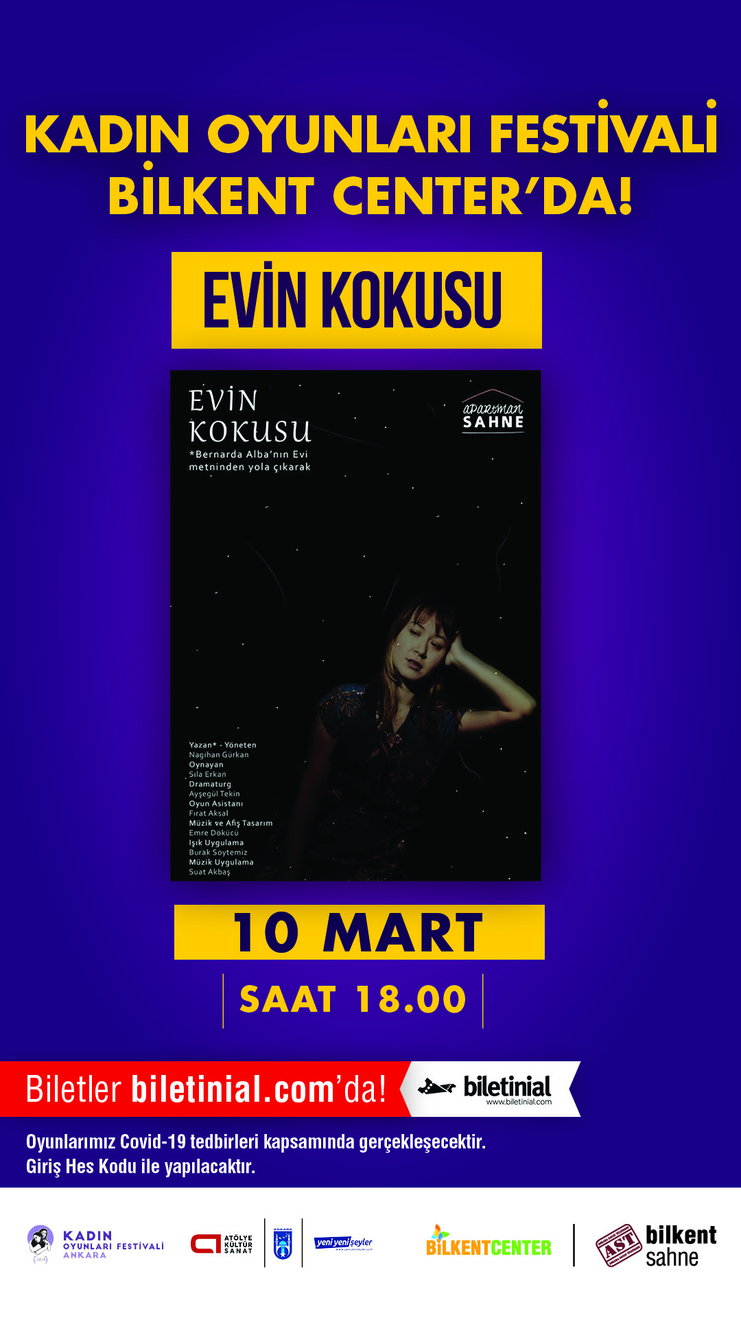 Kadın Oyunları Festivali'nin Üçüncü Oyunu "Evin Kokusu"