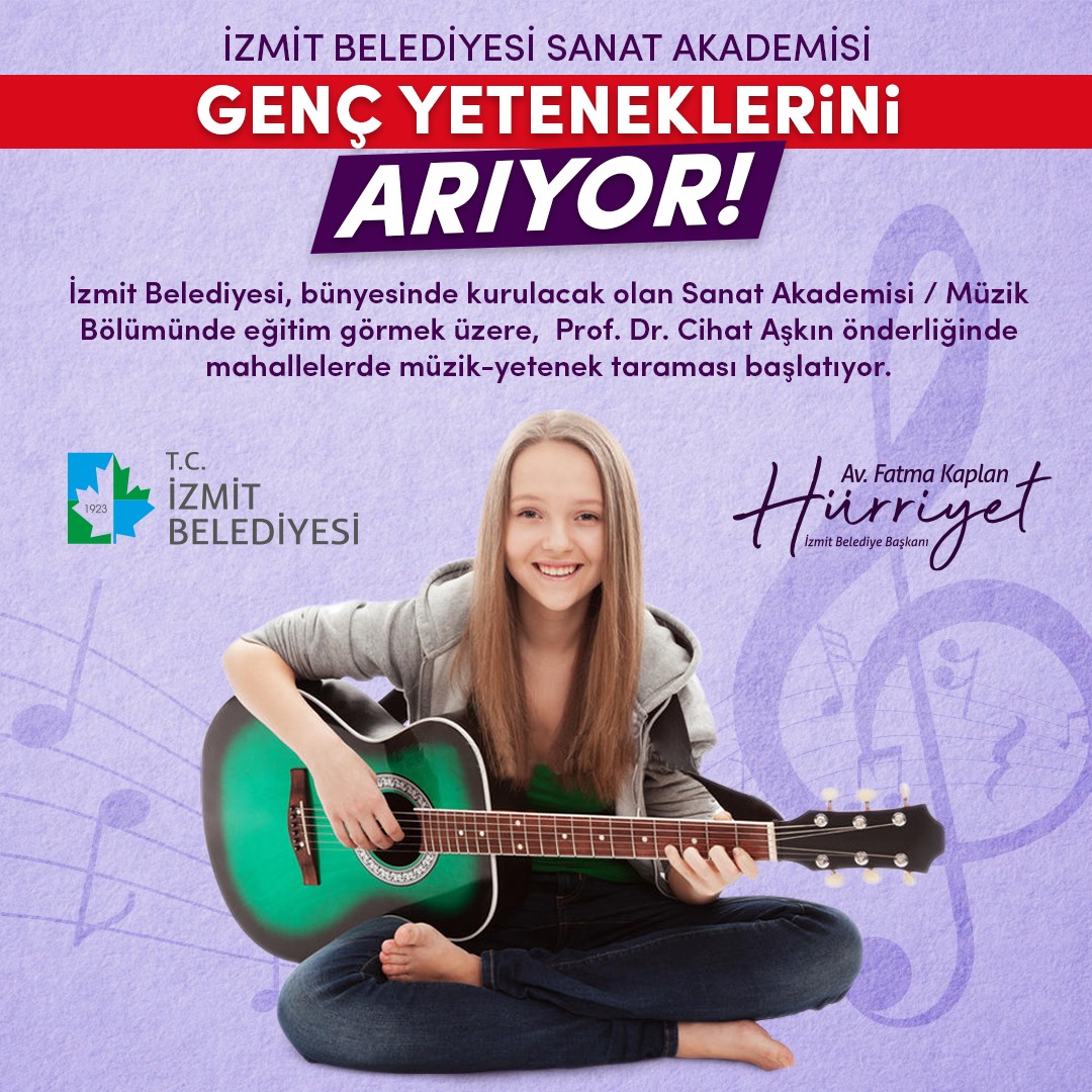 İzmit Belediyesi Sanat Akademisi genç yeteneklerini arıyor